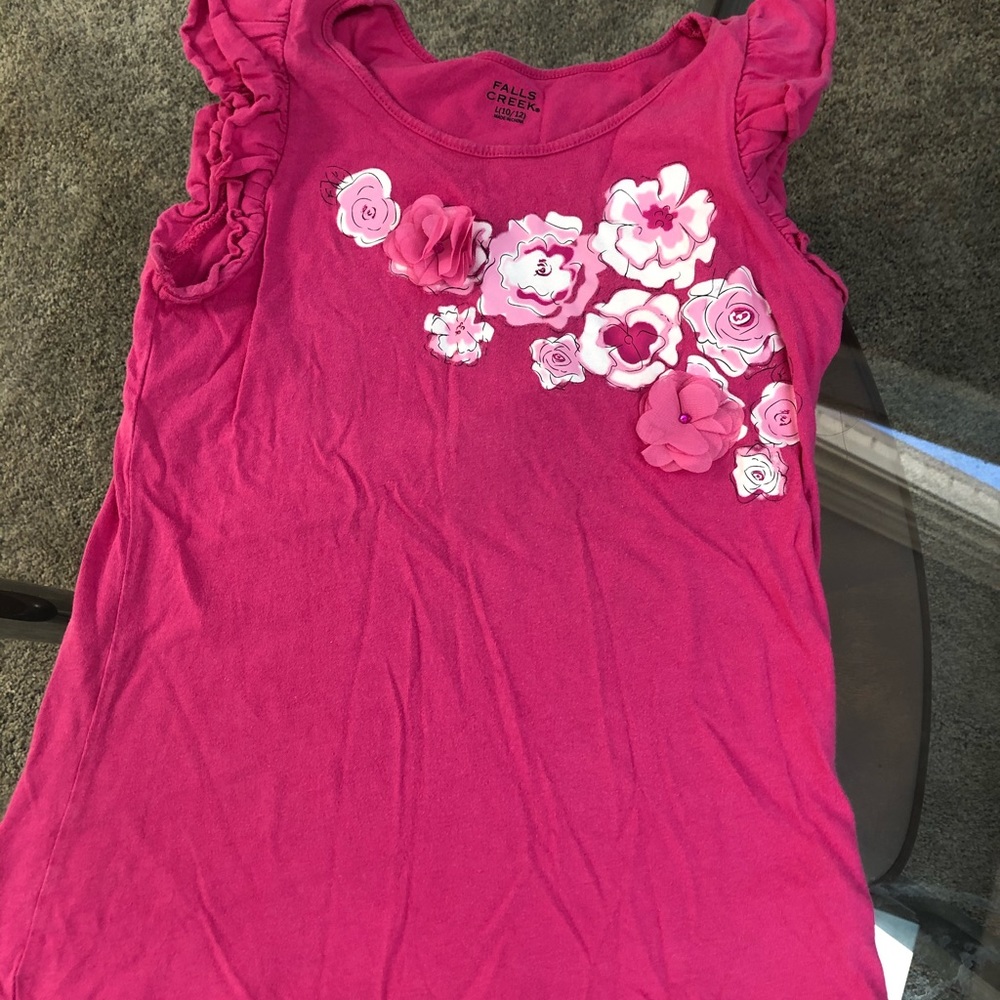 kids pink tank top